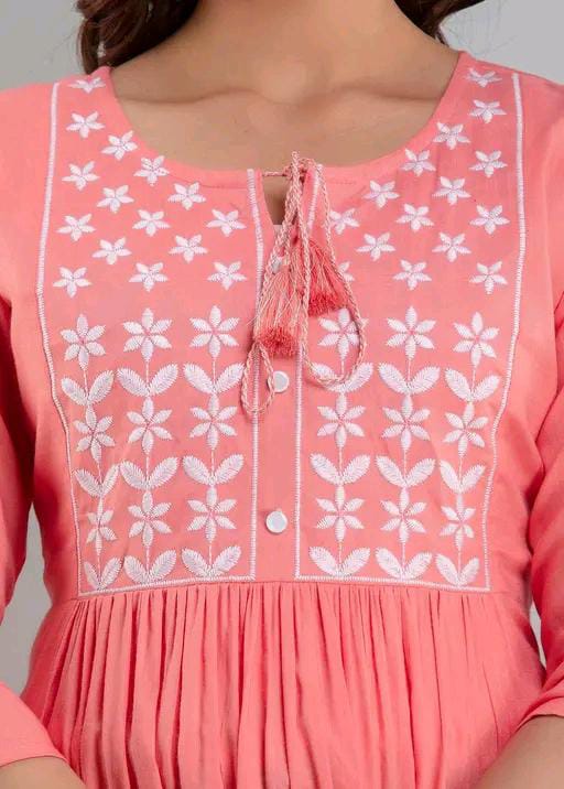 COTTON EMBROIDERED TOP FOR WOMEN'S