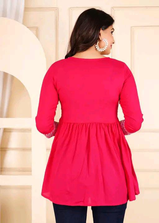 COTTON EMBROIDERED TOP FOR WOMEN'S