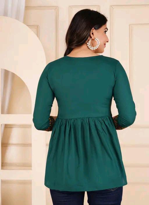 COTTON EMBROIDERED TOP FOR WOMEN'S