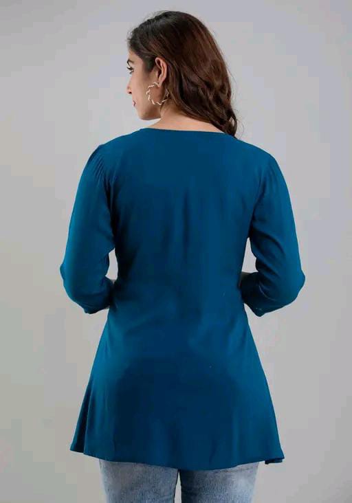 EMBROIDERED COTTON TOP FOR WOMEN'S