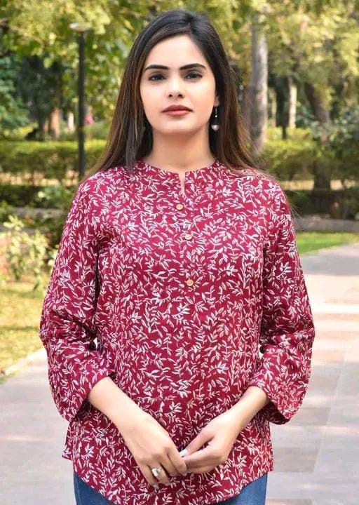 SUMMER SPECIAL COTTON FLORAL PRINTED TOP