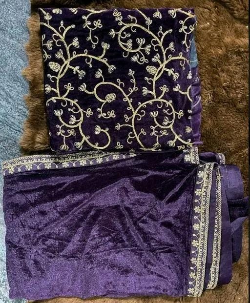 TRENDING VELVET SILK SAREE