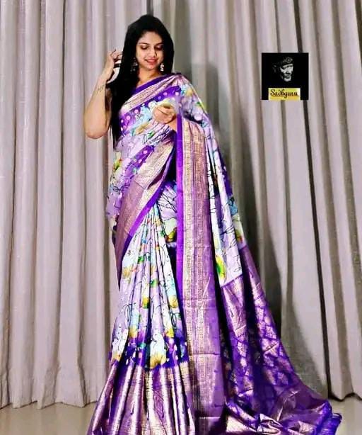 PRINTED SILK SAREE