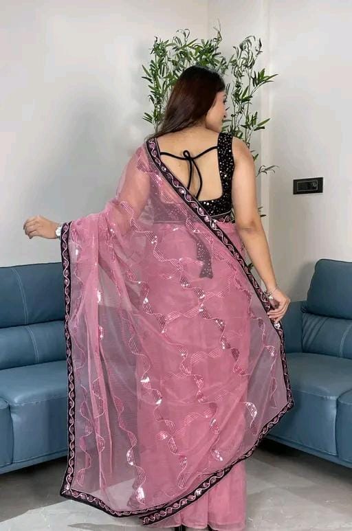 Beautiful net saree