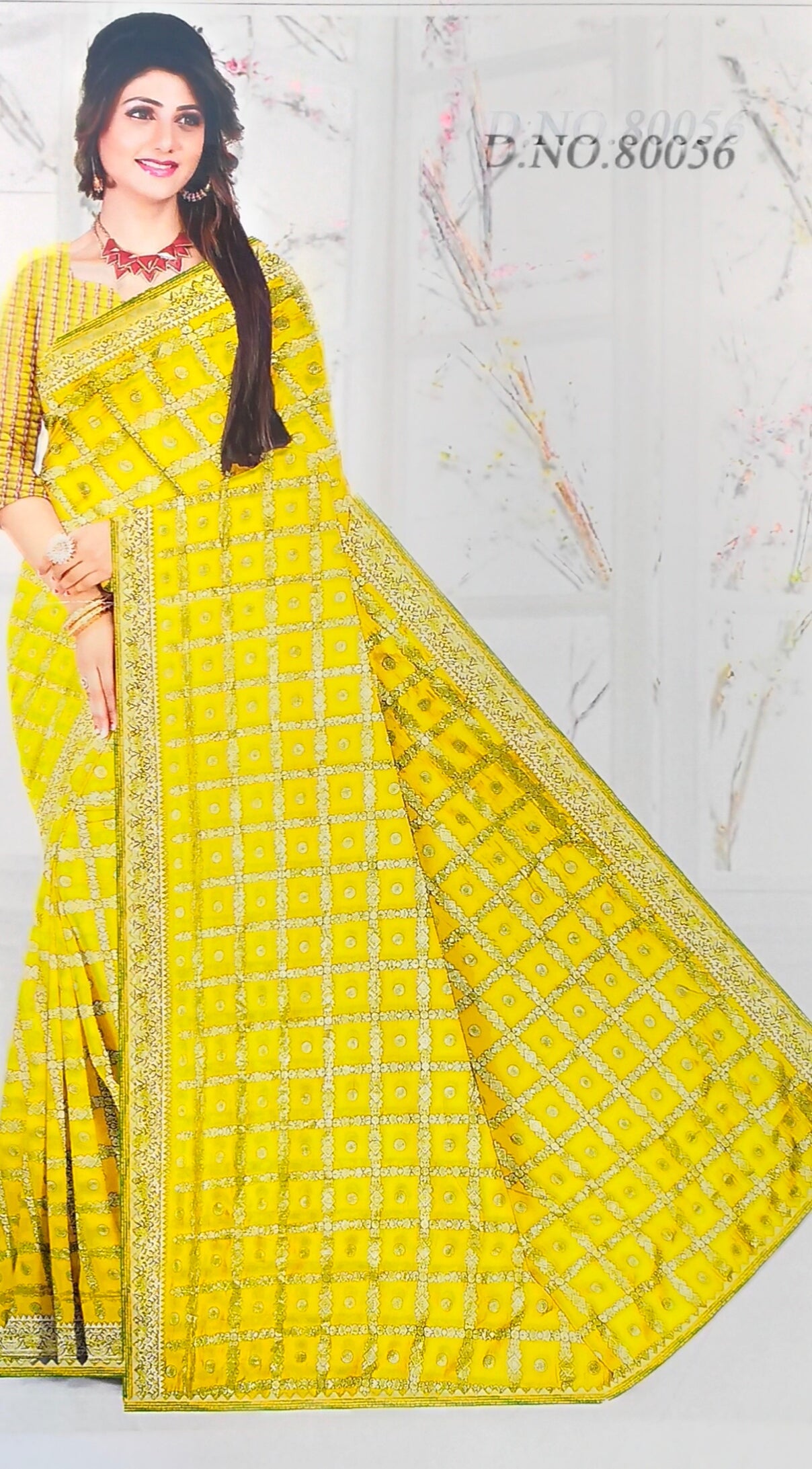 Yello Chiknagiri Crakszy Printed Saree