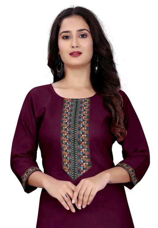 stylelist kurti with embroidered work