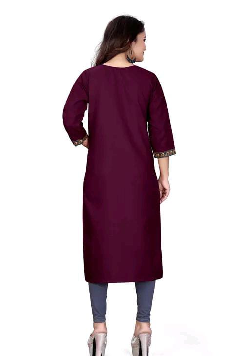 stylelist kurti with embroidered work