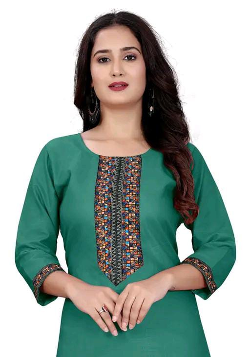 stylelist kurti with embroidered work