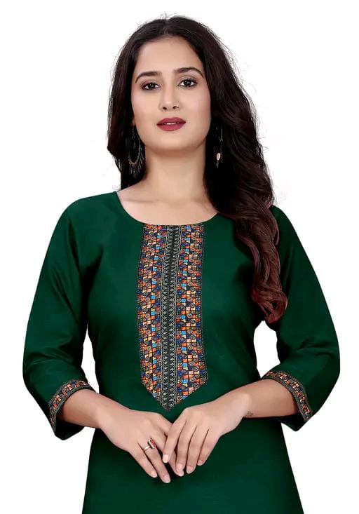 stylelist kurti with embroidered work