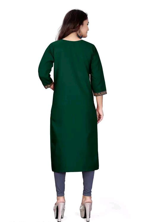 stylelist kurti with embroidered work