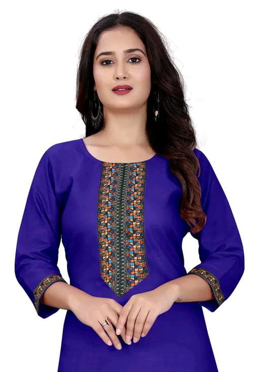stylelist kurti with embroidered work