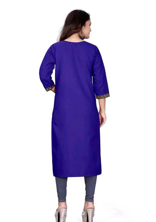 stylelist kurti with embroidered work