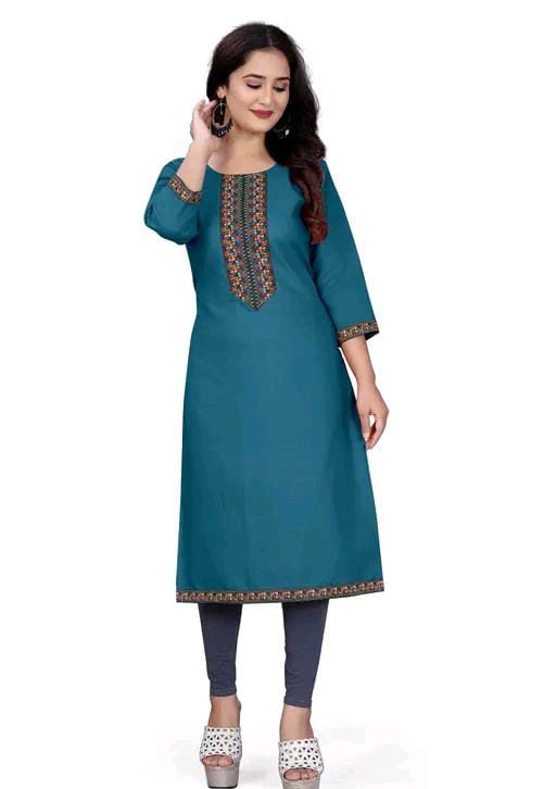 stylelist kurti with embroidered work
