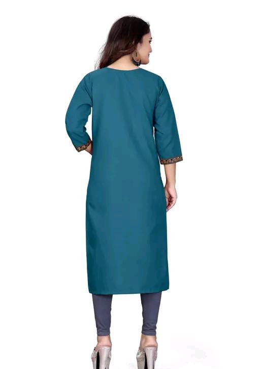 stylelist kurti with embroidered work