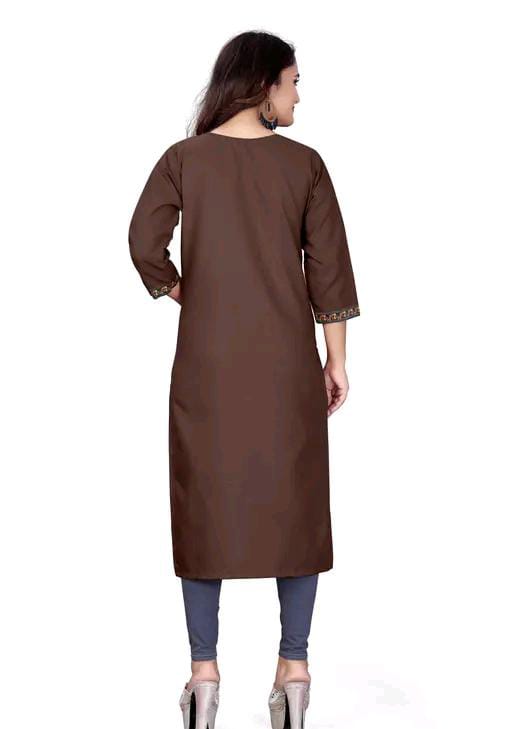 stylelist kurti with embroidered work
