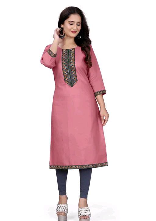 stylelist kurti with embroidered work