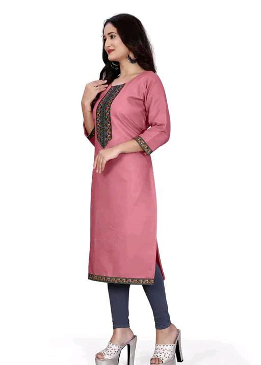 stylelist kurti with embroidered work