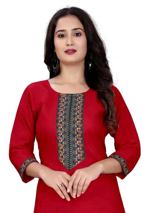 stylelist kurti with embroidered work