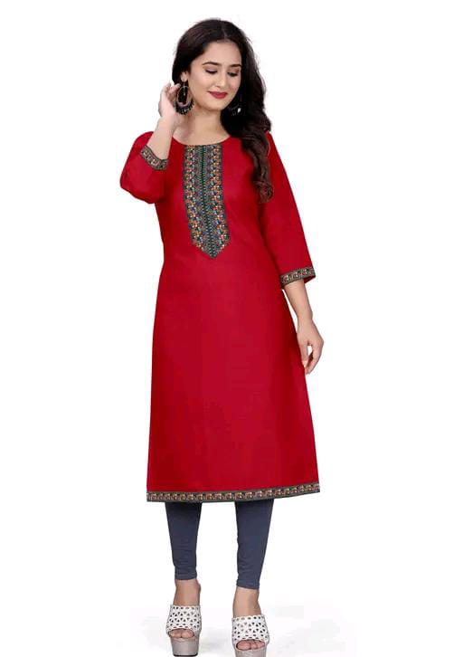 stylelist kurti with embroidered work