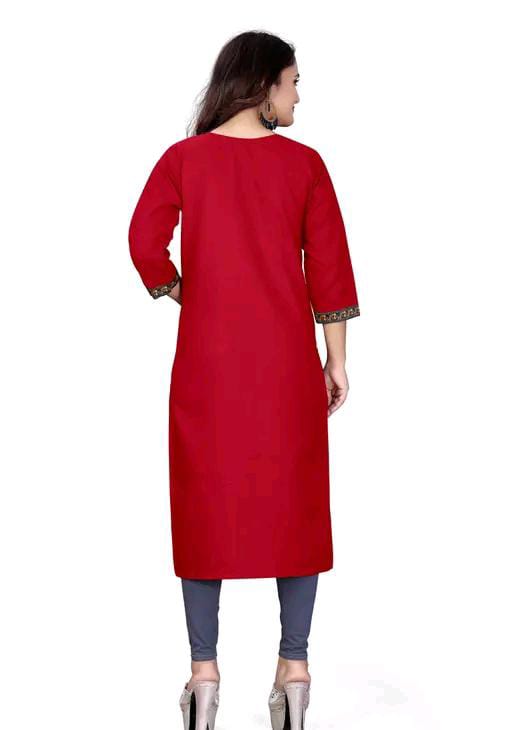 stylelist kurti with embroidered work