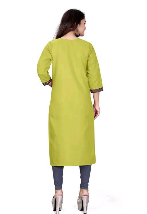 stylelist kurti with embroidered work