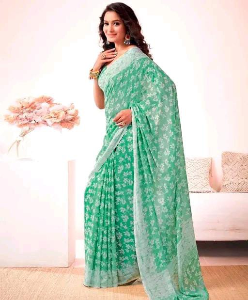 TRENDING GEORGETTE PRINTED SAREE
