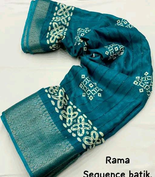 CREPE SILK BATIK PRINT SAREE