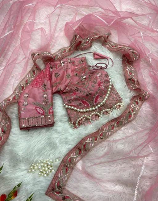 FANCY EMBROIDERED NET SAREE