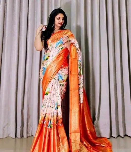 PRINTED SILK SAREE