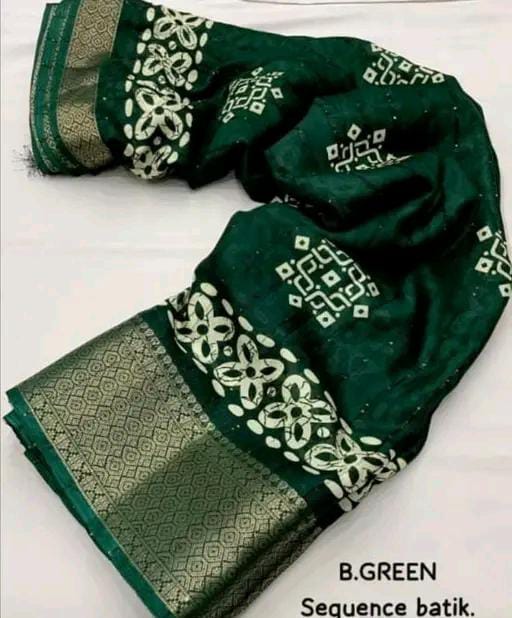 BATIK PRINT SILK SAREE