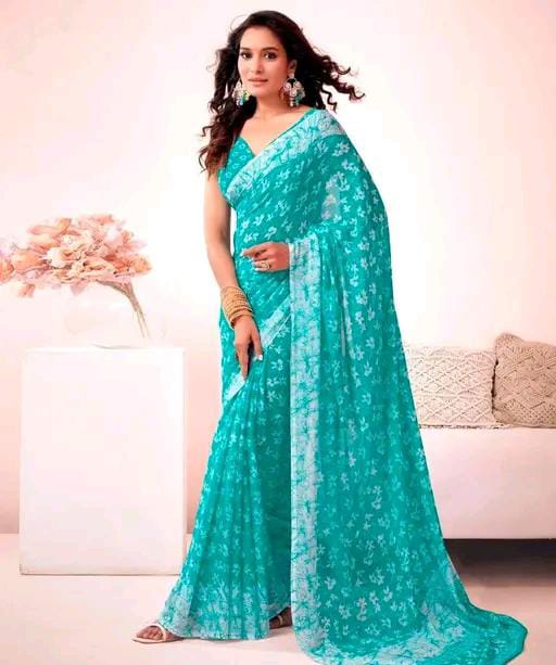 PRINTED GEORGETTE SAREE