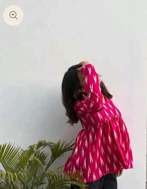 PRINTED COTTON TOP FOR WOMEN'S