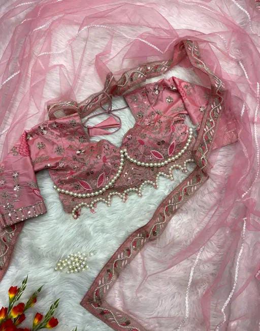 FANCY EMBROIDERED NET SAREE