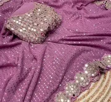 LATEST MIRROR WORK SAREE
