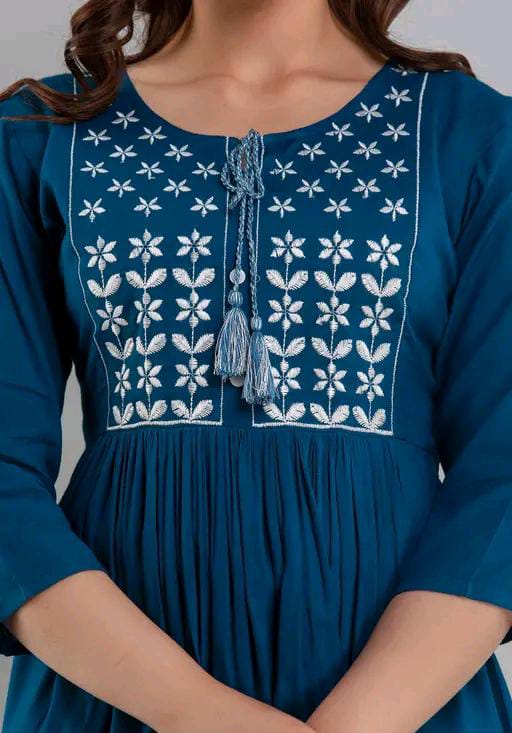 EMBROIDERED COTTON TOP FOR WOMEN'S