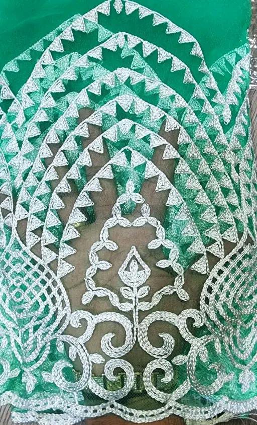 HEAVY EMBROIDERED NET SAREE