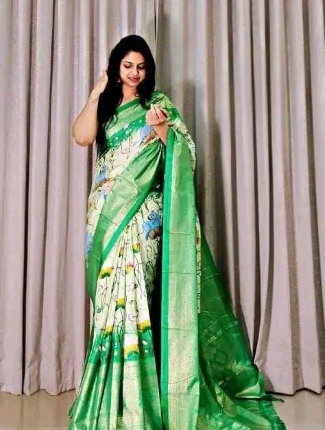 PRINTED SILK SAREE