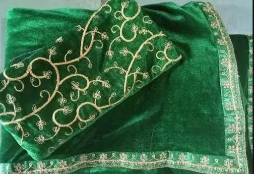 WOMEN'S VELVET SILK SAREE
