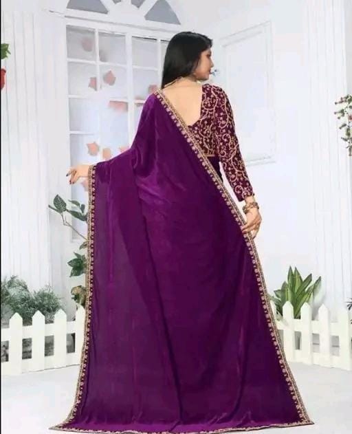 TRENDING VELVET SILK SAREE