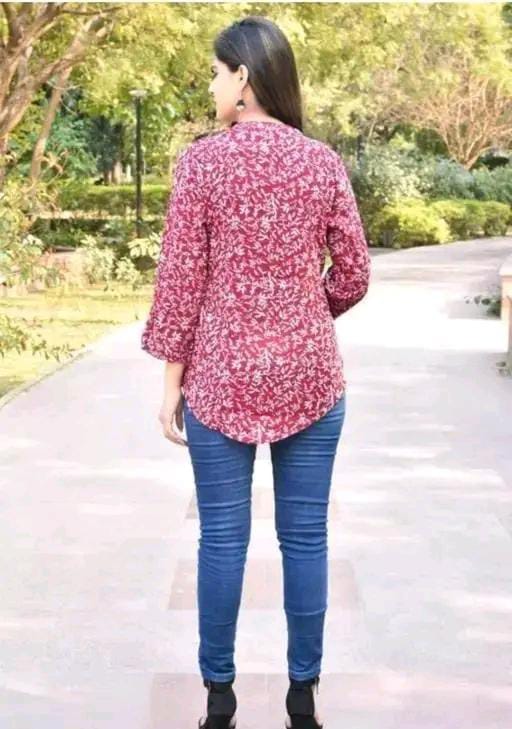 SUMMER SPECIAL COTTON FLORAL PRINTED TOP