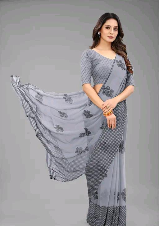 SIMPLE CHIFFON SAREE