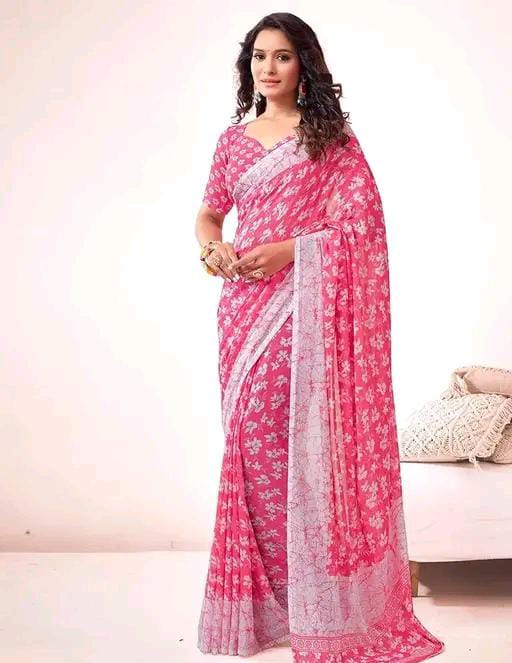 PRINTED GEORGETTE SAREE