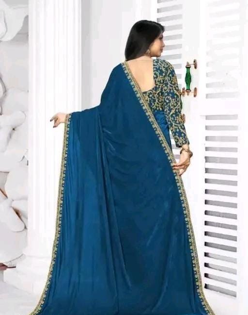 FANCY WEDDING VELVET SILK SAREE