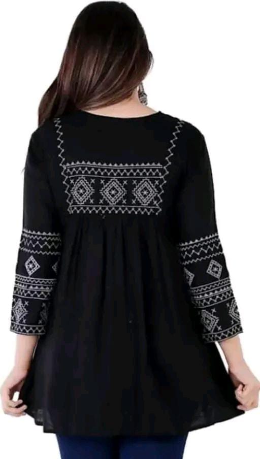 COTTON EMBROIDERED TOP FOR WOMEN'S