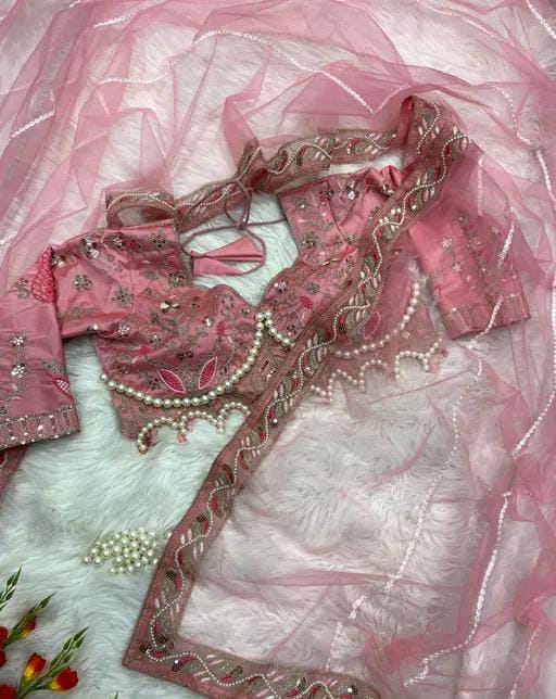 FANCY EMBROIDERED NET SAREE