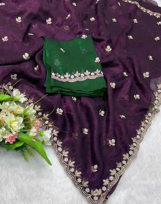 JIMMY CHOO ORGANZA SAREE