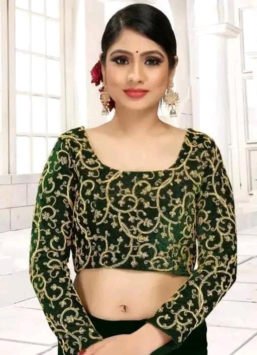 WOMEN'S VELVET SILK SAREE