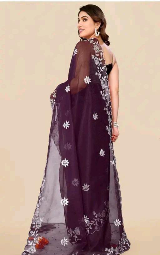 TRENDING PARTY WEAR NET SAREE