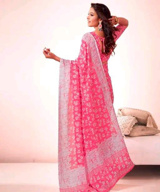 PRINTED GEORGETTE SAREE