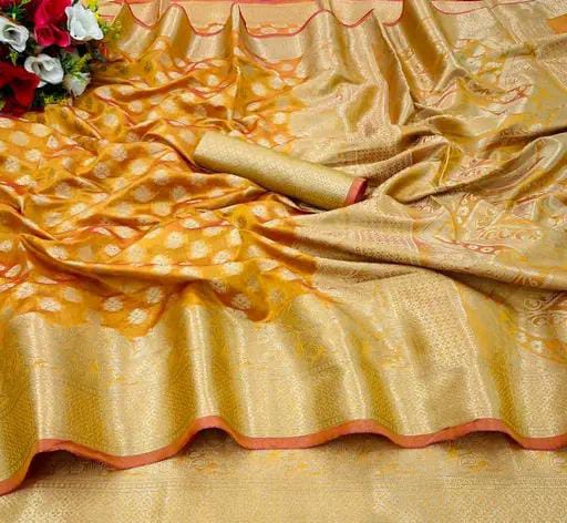 ORGAZA BANARSI SILK SAREE